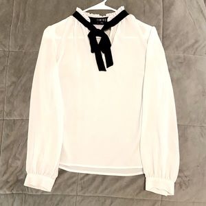 Women's Long Sleeve Bow Blouse